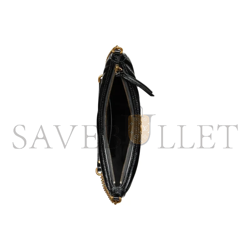 GUCCI SMALL MARMONT PATENT LEATHER SHOULDER BAG 777263 (26*17*4cm)
